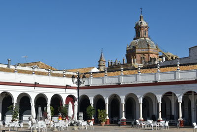 Historical square and the blue sky