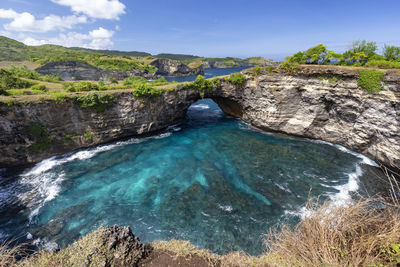 Scenic view of sea against sky