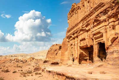 Rock formations in desert