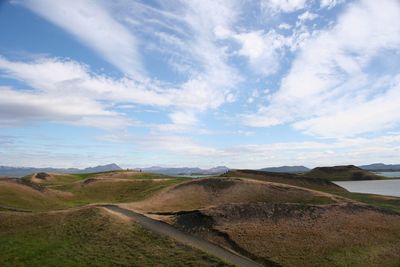 Scenic view of landscape against sky