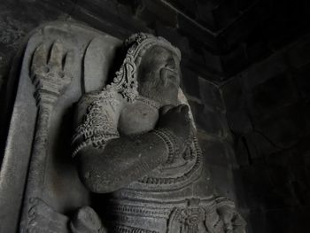 Statue of buddha in building