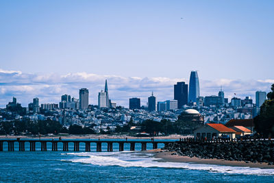 View of cityscape against sky