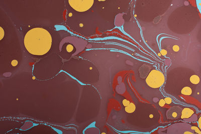 Full frame shot of multi colored water