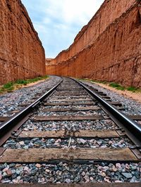 Railroad through the canyon,
