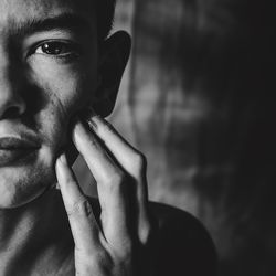 Close-up portrait of boy 