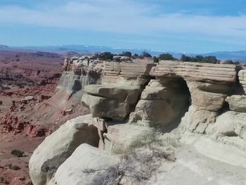 View of rock formations