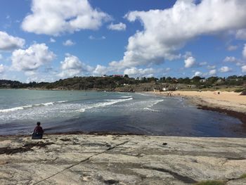 Scenic view of sea against sky