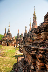 Historic temple against clear sky