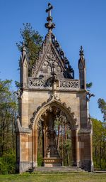 Low angle view of ornate building against sky