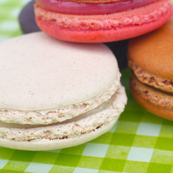 Close-up of dessert on table