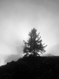 Scenic view of landscape against cloudy sky