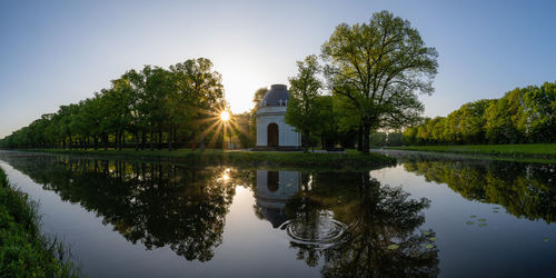 Pavillon in great garden in hannover herrenhausen