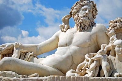 Low angle view of statue versailles