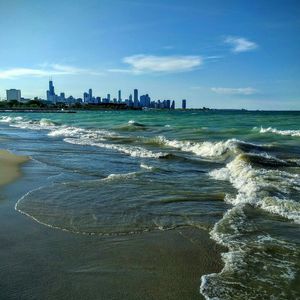 View of city at waterfront