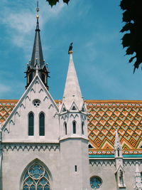 Low angle view of church against sky