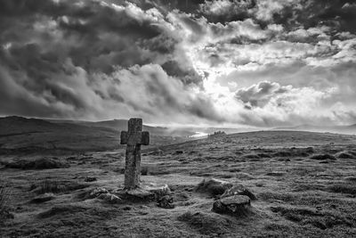 Incoming storm above burrator on dartmoor