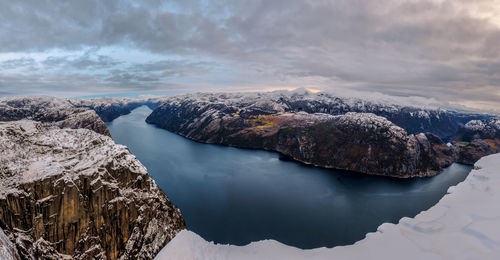 Panoramic view of sea against sky