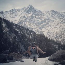 Man in mountains