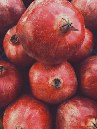 Full frame shot of apples in market