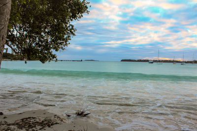 Scenic view of sea against sky