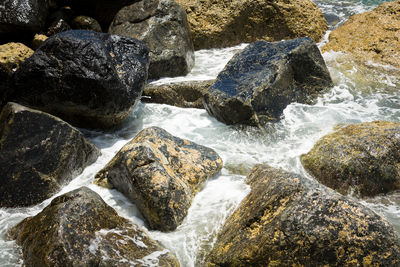 Rocks in water