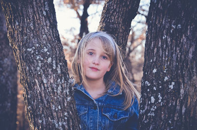 Portrait of girl smiling