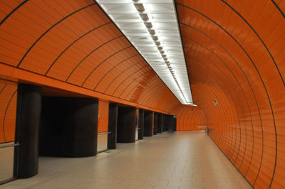 Empty subway station