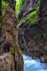 Scenic view of waterfall