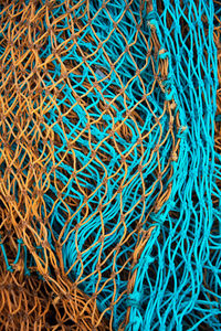 Full frame shot of fishing net