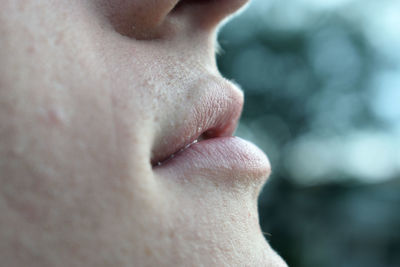 Cropped image of woman lips