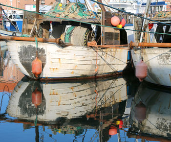 Fishing net on boat