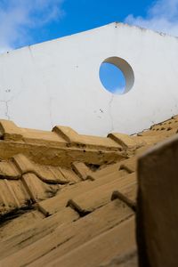 Low angle view of building against sky