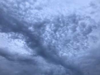 Low angle view of clouds in sky