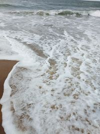 High angle view of beach