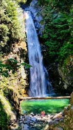 Waterfall in woods