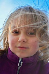 Close-up portrait of girl