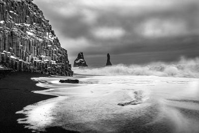 Reynisfjara black beach on iceland