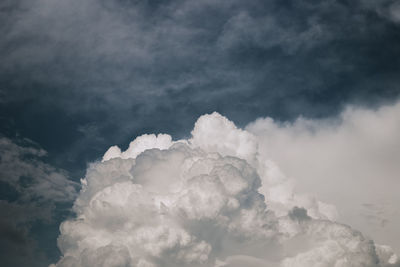 Low angle view of clouds in sky