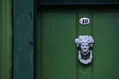 Door knocker at london, great britain 