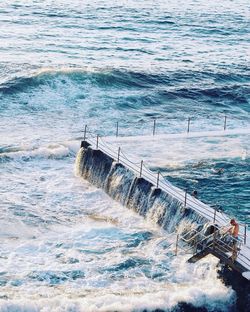 Pier on sea