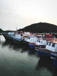 Boats in sea