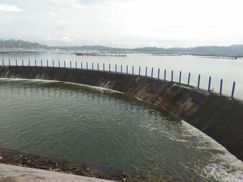Scenic view of river against sky