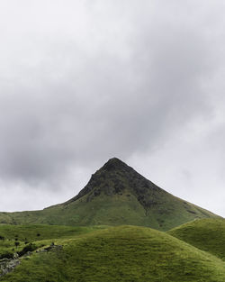 Scenic view of mountain against sky