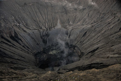 Scenic view of volcanic landscape