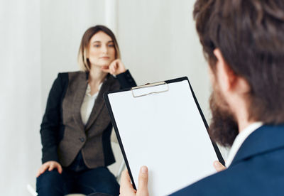 Portrait of a woman using mobile phone