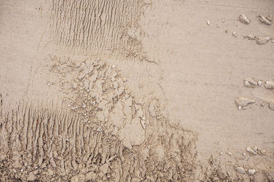 Sand texture. construction works. material for creating the site. sandy surface. 