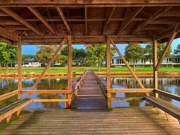 Pier over lake