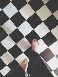 Woman standing on floor