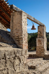 View of old building against clear sky