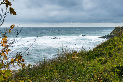 Scenic view of sea against sky